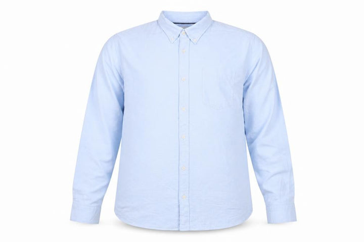 Marks & Spencer Men Blue XL Regular Fit Button-Down Long Sleeve Shirt