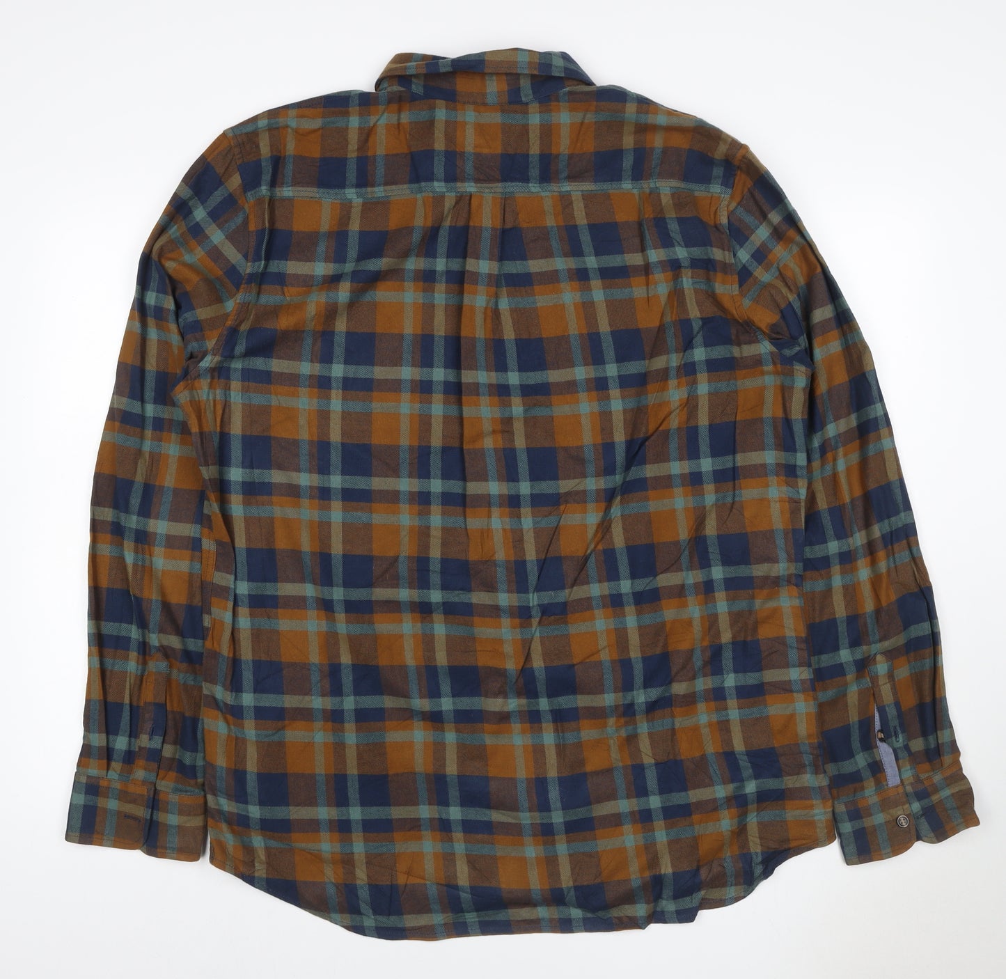 Vans Men’s XL Tailored Fit Multicolour Plaid Cotton Button-Up Shirt