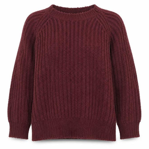 Vila Women Brown Size S Cable-Knit Raglan Crew Neck Pullover Jumper