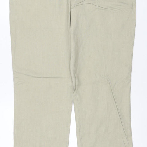 Cruise Men’s Beige 36R Straight Leg Formal Dress Trousers