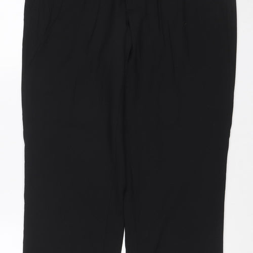 Marks and Spencer Men's Black 34 Regular Formal Dress Trousers Straight