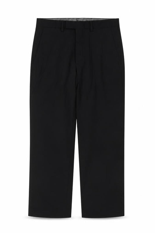 Marks and Spencer Men's Black 34 Regular Formal Dress Trousers Straight