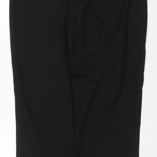 Marks and Spencer Men's Black 34 Regular Formal Dress Trousers Straight