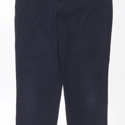 Uniqlo Women Black UK 12 Wide-Leg Tailored Work Trousers Pockets