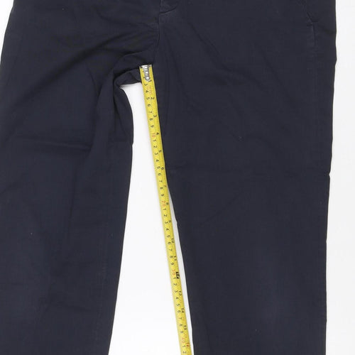 Uniqlo Women Black UK 12 Wide-Leg Tailored Work Trousers Pockets