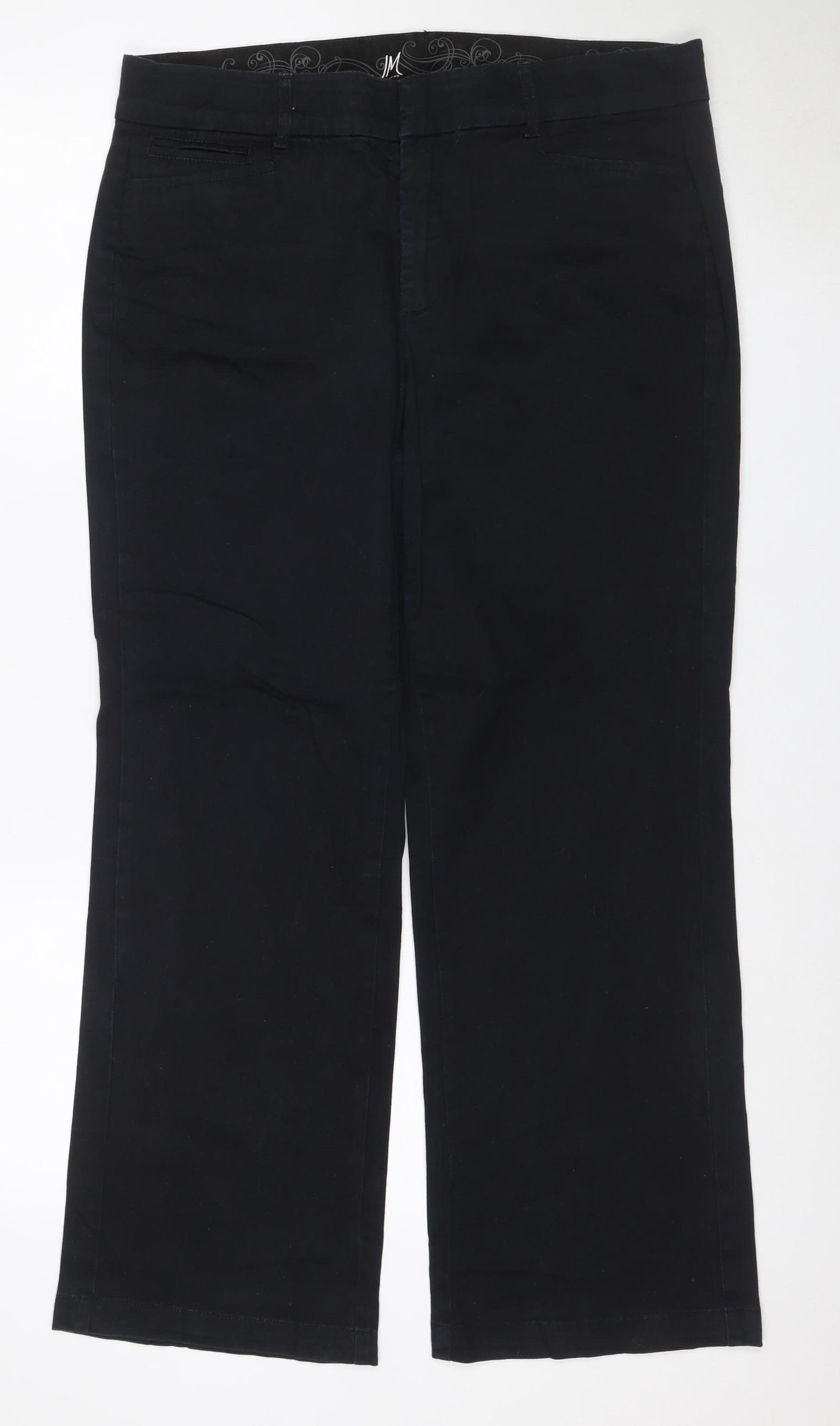 JM Collection Women’s Black Size 12 Straight Stretch Cotton Jeans