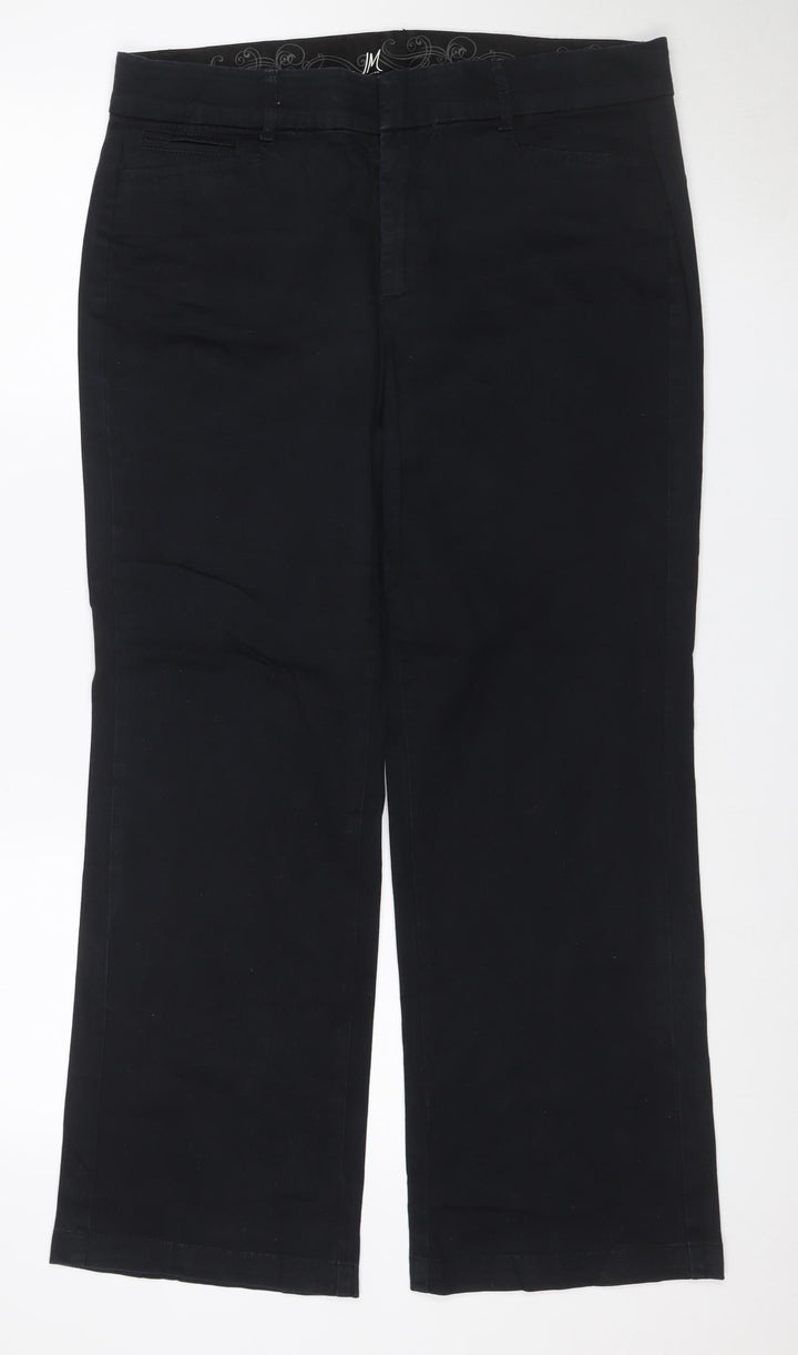 JM Collection Women’s Black Size 12 Straight Stretch Cotton Jeans