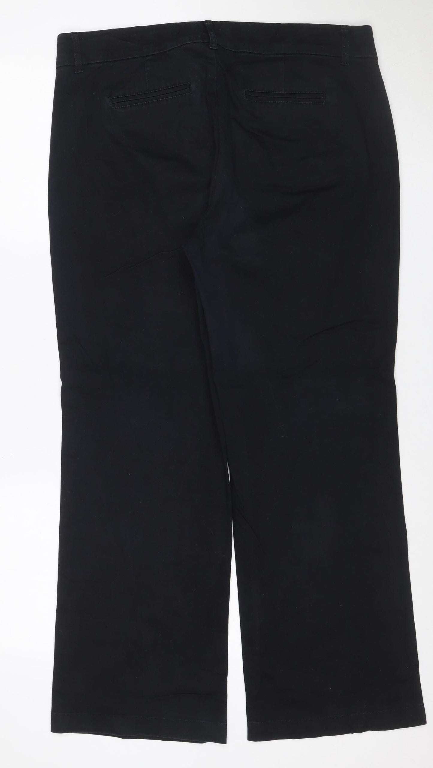 JM Collection Women’s Black Size 12 Straight Stretch Cotton Jeans