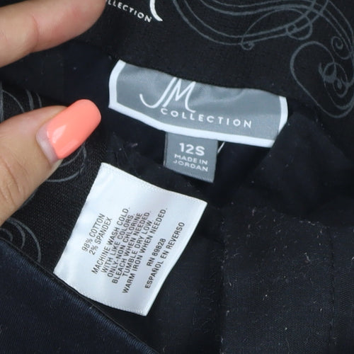 JM Collection Women’s Black Size 12 Straight Stretch Cotton Jeans