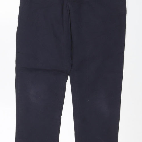 Marks and Spencer Men’s Blue Slim Chino Trousers 30/29 Cotton Stretch