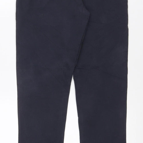 Marks and Spencer Men’s Blue Slim Chino Trousers 30/29 Cotton Stretch