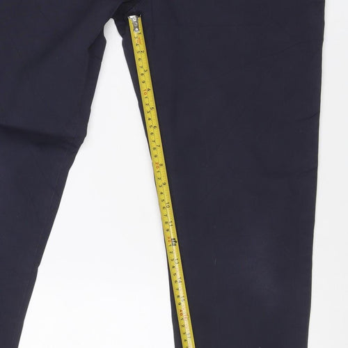 Marks and Spencer Men’s Blue Slim Chino Trousers 30/29 Cotton Stretch