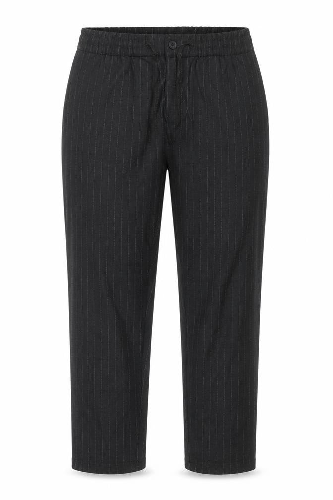 Topman Unisex Black Pinstripe Stretch Skinny Trousers W34 L30