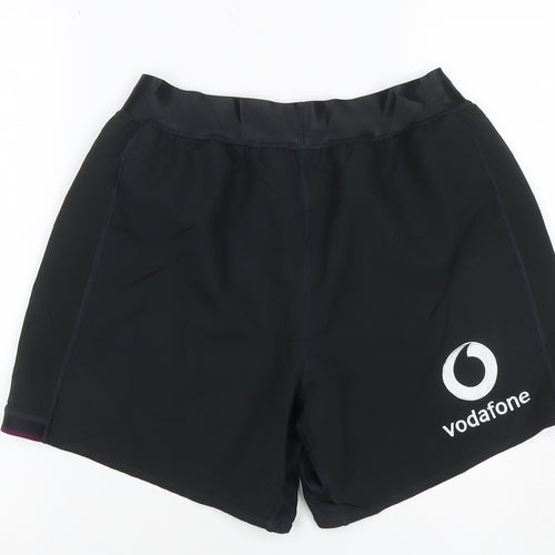 Canterbury Mens Black Size 36 Rugby Compression Shorts IRFU Vodafone