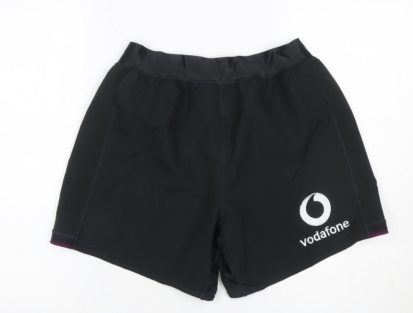 Canterbury Mens Black Size 36 Rugby Compression Shorts IRFU Vodafone