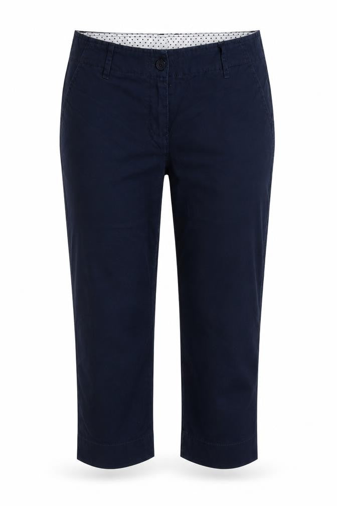 Marks and Spencer Women Navy UK 12 Cotton Stretch Cargo Trousers