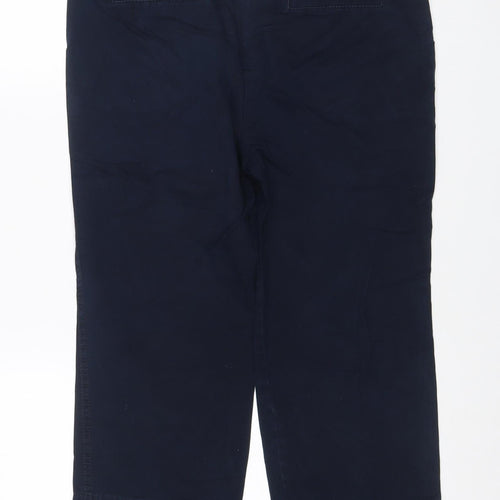 Marks and Spencer Women Navy UK 12 Cotton Stretch Cargo Trousers