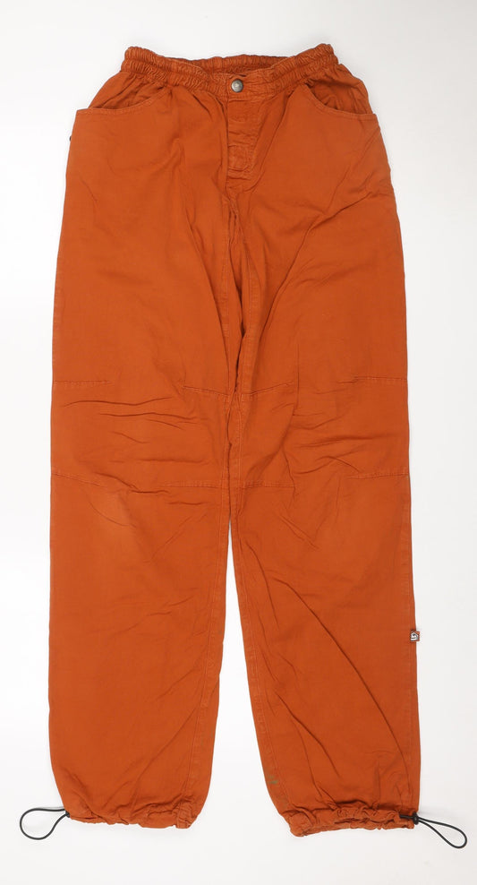 E9 Montone Men's Orange M Cotton Stretch Climbing Jogger Trousers