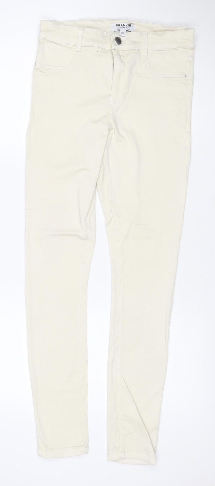 Dorothy Perkins Women Ivory UK 12R Frankie Skinny Stretch Jeans