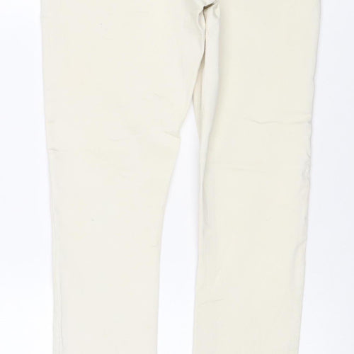 Dorothy Perkins Women Ivory UK 12R Frankie Skinny Stretch Jeans