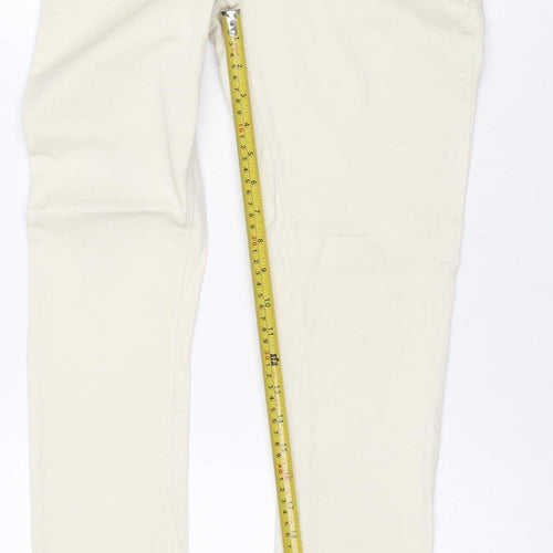 Dorothy Perkins Women Ivory UK 12R Frankie Skinny Stretch Jeans