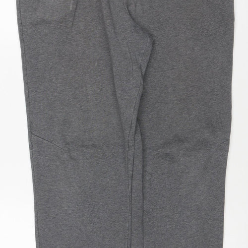 Russell Men's Grey M 32-34 Fleece Jogger Sweatpants Drawstring