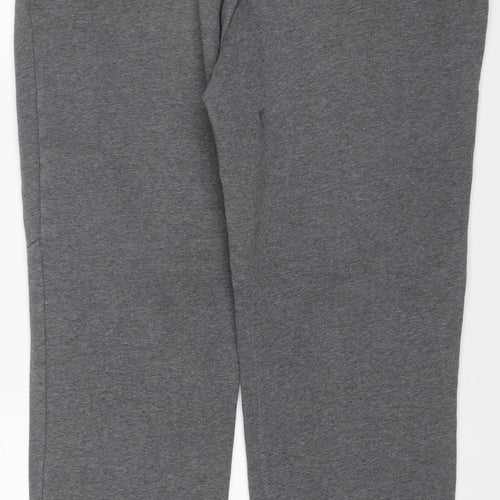 Russell Men's Grey M 32-34 Fleece Jogger Sweatpants Drawstring