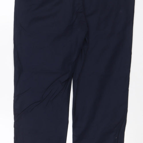 Autograph Women’s Navy Blue Size 12 Tapered Cotton Work Trousers