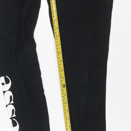 Ellesse Women’s Black UK 10 Logo Track Pants Cotton Stretch