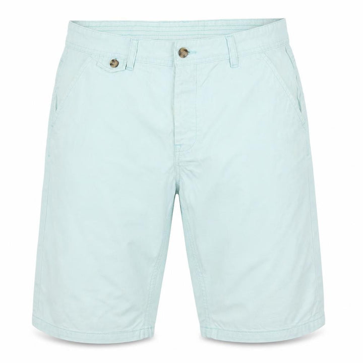 Front view of Kangol Men’s Light Blue XL Chino Shorts Cotton Flat Front