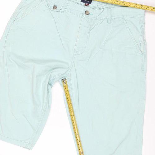 Kangol Men’s Light Blue XL Chino Shorts Cotton Flat Front