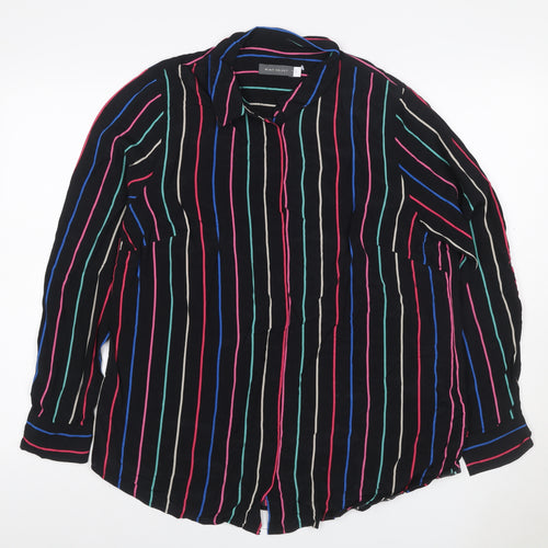 Mint Velvet Women’s Multicoloured Stripe Button-Up Shirt UK 14