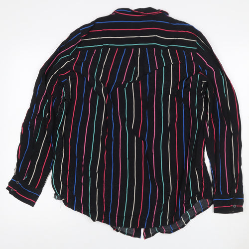 Mint Velvet Women’s Multicoloured Stripe Button-Up Shirt UK 14
