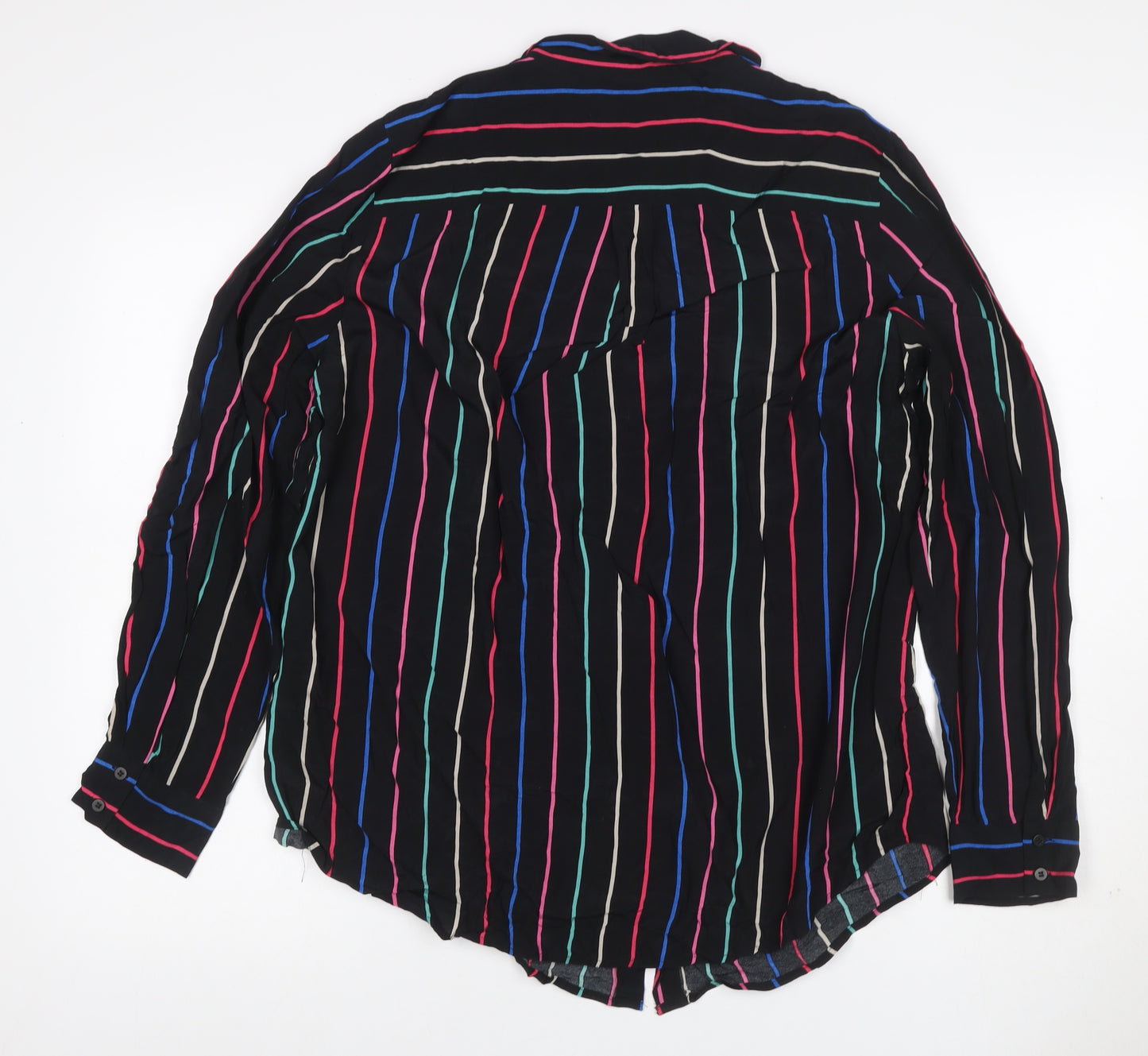 Mint Velvet Women’s Multicoloured Stripe Button-Up Shirt UK 14
