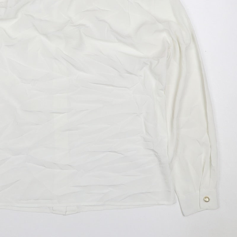 Basler Women Ivory UK 10 Classic Collared Long Sleeve Button-Up Blouse