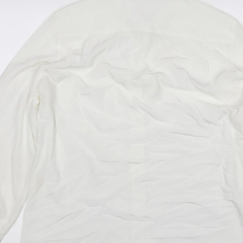 Basler Women Ivory UK 10 Classic Collared Long Sleeve Button-Up Blouse