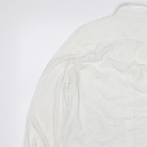 Basler Women Ivory UK 10 Classic Collared Long Sleeve Button-Up Blouse