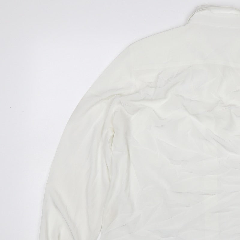 Basler Women Ivory UK 10 Classic Collared Long Sleeve Button-Up Blouse