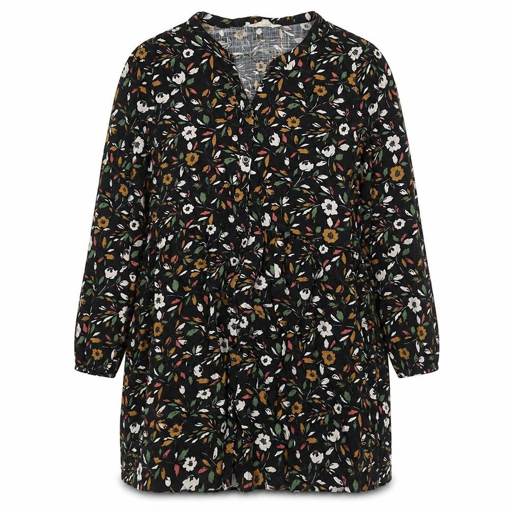 Antic Bat Women Multicoloured Floral Shirt Dress UK 12-14 V-Neck