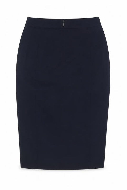 Marks and Spencer Women Navy UK 8 Pencil Knee Length Work Skirt