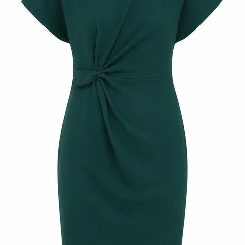 Lipsy London Women’s Green UK 10 Bodycon Knee Length Ruched Dress