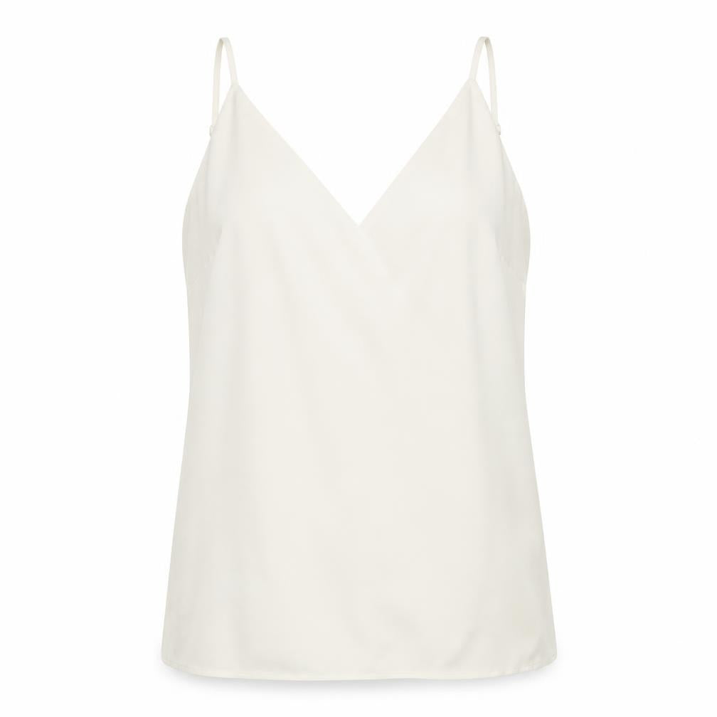 Dorothy Perkins Women Ivory Size 18 Camisole V-Neck Adjustable Strap Top