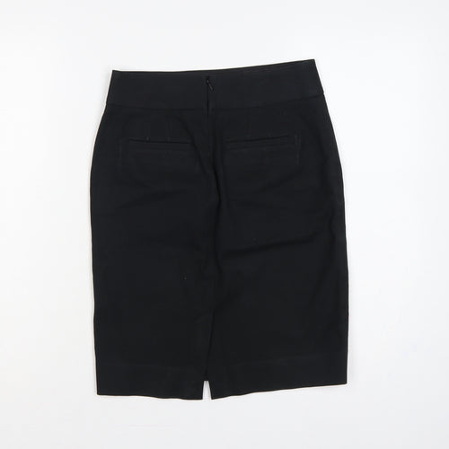 Banana Republic Women’s Black UK 4 High Rise Pencil Knee Skirt