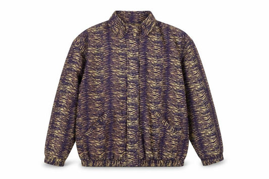 Studio JPR Women’s Brown Silk Animal Print Button Jacket Size L