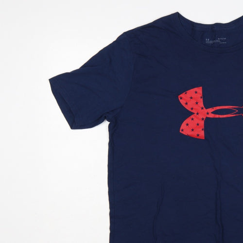 Under Armour Men’s Blue XL HeatGear USA Flag Logo Graphic T-Shirt