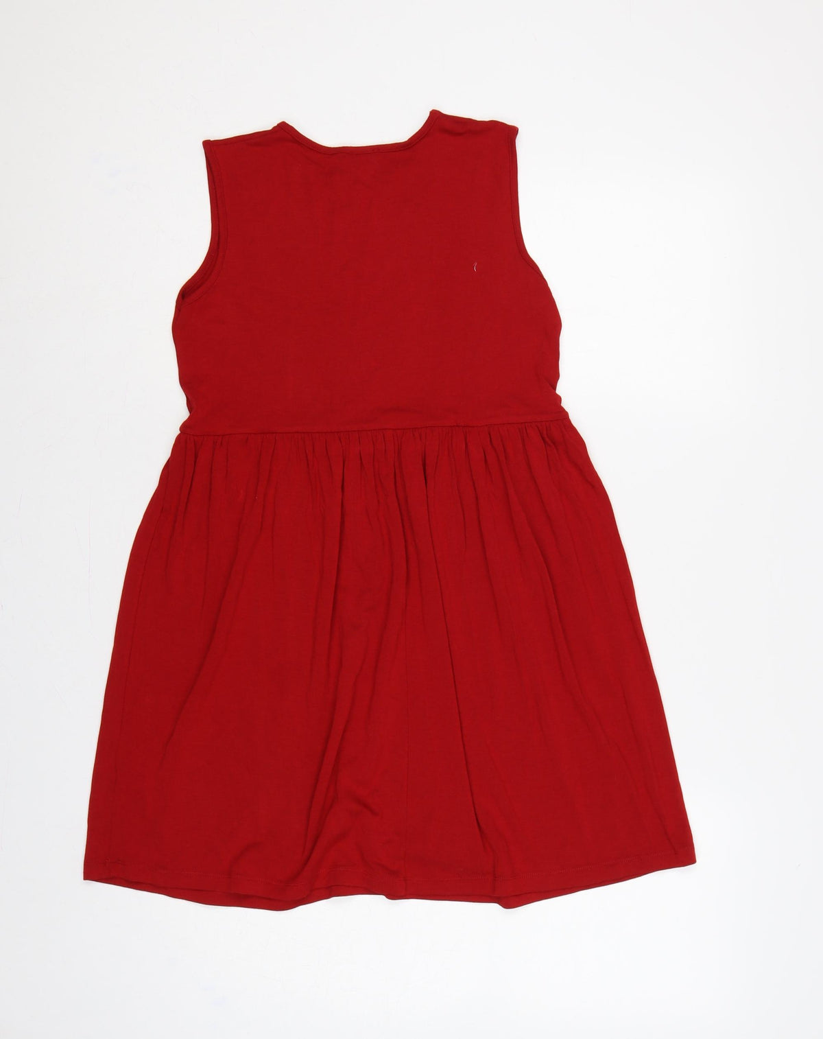 ASOS Women Red UK 6 Fit & Flare Sleeveless Jersey Short Dress