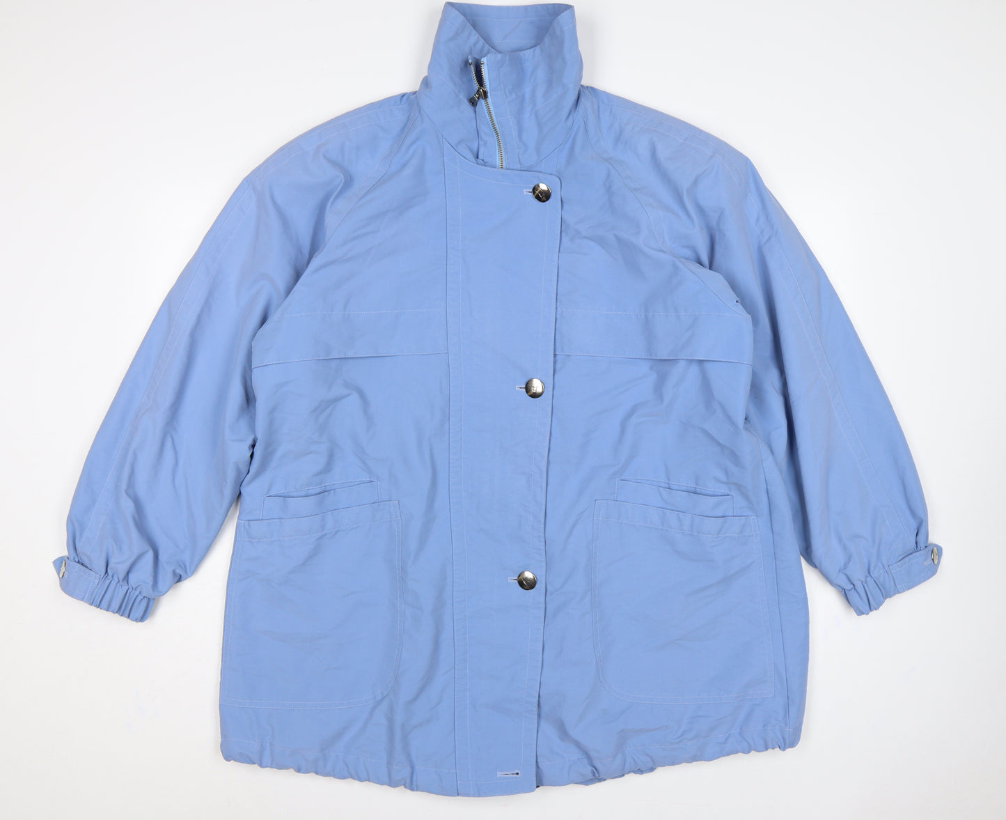 Marks & Spencer Women Blue UK 12 Mid Length Anorak Jacket