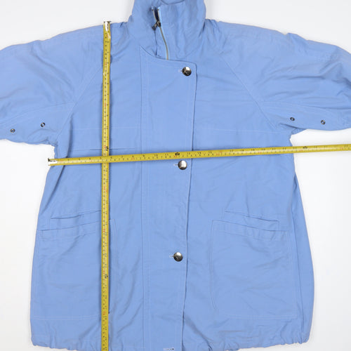 Marks & Spencer Women Blue UK 12 Mid Length Anorak Jacket