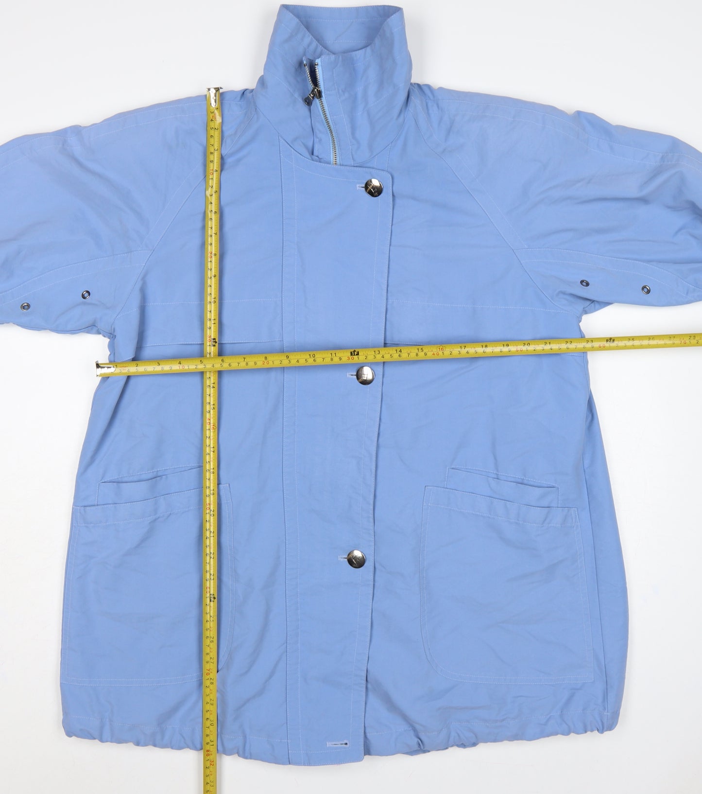 Marks & Spencer Women Blue UK 12 Mid Length Anorak Jacket