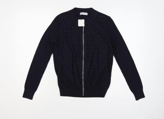 Marks and Spencer Per Una Women’s Navy UK 8 Full Zip Knit Cardigan